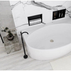 Elegancka Czarna Półka Wnękowa 30x30x10 - Wyjątkowy Design!