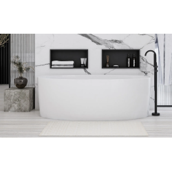 Stylowa półka wnękowa 30x45x10 cm, matowa czerń - model REA-05604