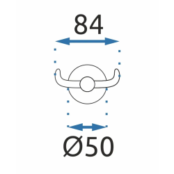 Elegancki Podwójny Wieszak na Ręczniki MIST 02 L.GOLD - Styl i Funkcjonalność