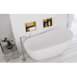 Elegancka Półka Wnękowa 07 30x30x10 Złota Szczotkowana - Styl i Praktyczność