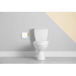 Luksusowy Wieszak na Papier Toaletowy MIST 04 w Kolorze Złota Lśniącego