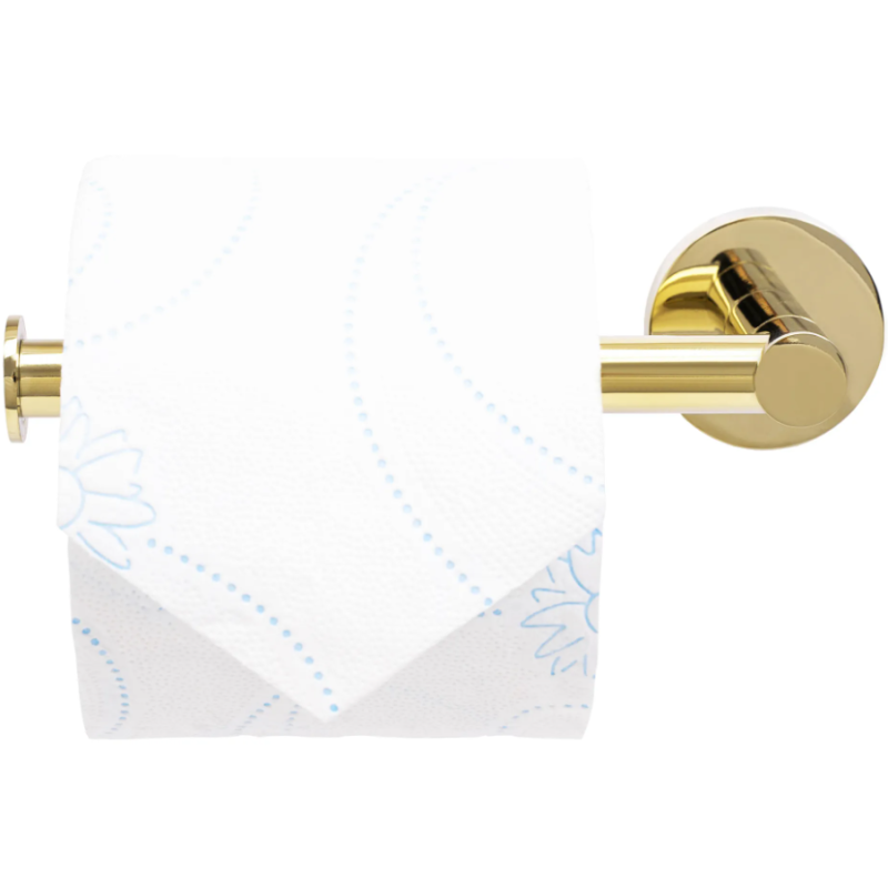 Luksusowy Wieszak na Papier Toaletowy MIST 04 w Kolorze Złota Lśniącego