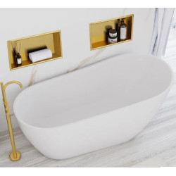 Elegancka Półka Wnękowa Złoty Szczotkowany 30x45x10 cm - Stylowa i Praktyczna Dekoracja