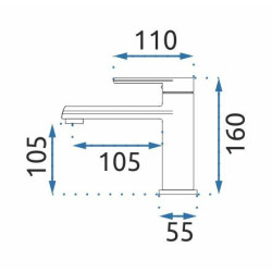 Elegancka Czarna Bateria Umywalkowa Buzz by Rea - Styl i Funkcjonalność