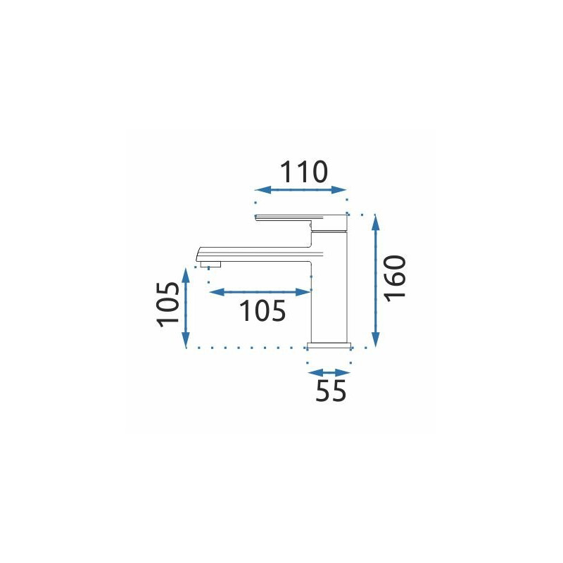 Elegancka Czarna Bateria Umywalkowa Buzz by Rea - Styl i Funkcjonalność