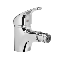 Luksusowa bateria bidetowa Invena PEREA chrom z korkiem - nowoczesny design!