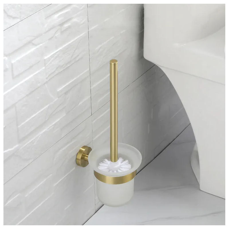 Luksusowa Szczotka WC MIST 06 - Jasne Złoto, Elegancja i Styl w Twojej Łazience