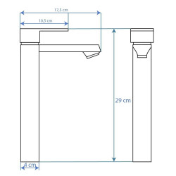 Złota Bateria Umywalkowa Mayson REA — Elegancja w Twojej Łazience