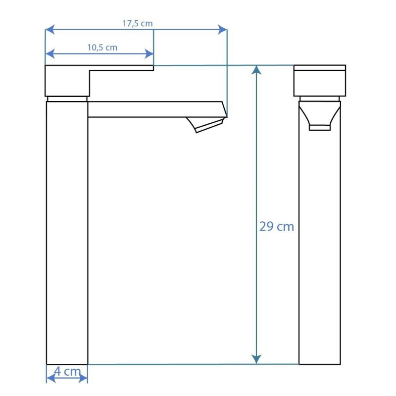 Złota Bateria Umywalkowa Mayson REA — Elegancja w Twojej Łazience
