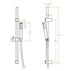 Pretto Chromowy Zestaw Natryskowy z Antyskrętem – Komfort i Styl w Twojej Łazience!