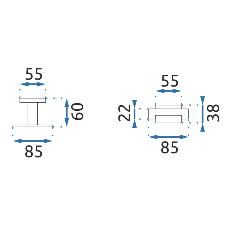 Elegancki Podwójny Wieszak Łazienkowy w Czerni - Funkcjonalność i Styl