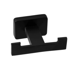 Elegancki Podwójny Wieszak Łazienkowy w Czerni - Funkcjonalność i Styl