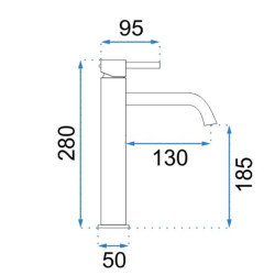 Elegancka Bateria Lungo Złota Szczotkowana - Nowoczesny Design dla Twojej Łazienki