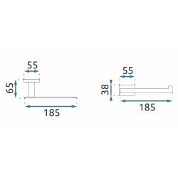 Wieszak na papier OSTE 04 CHROME - Elegancja i funkcjonalność w Twojej łazience!