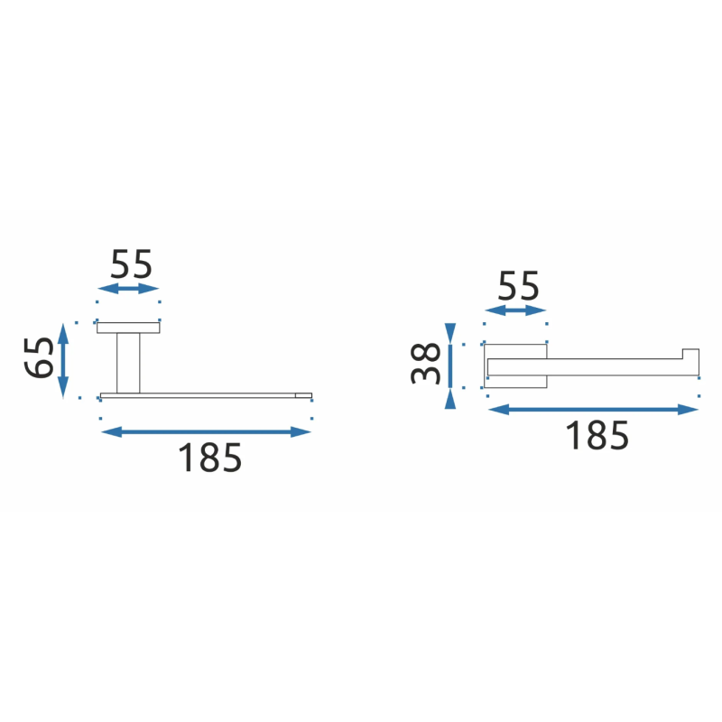 Wieszak na papier OSTE 04 CHROME - Elegancja i funkcjonalność w Twojej łazience!