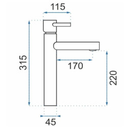 Elegancka Złota Bateria Łazienkowa Rea Tess - Styl i Wysokość dla Twojej Umywalki
