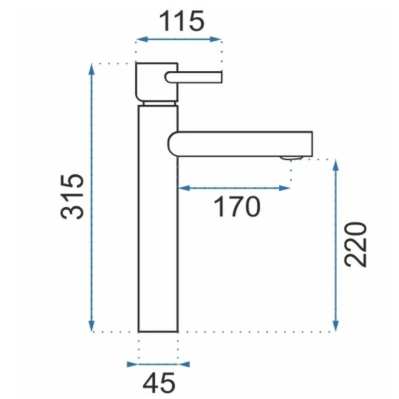 Elegancka Złota Bateria Łazienkowa Rea Tess - Styl i Wysokość dla Twojej Umywalki