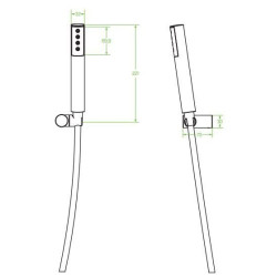 Pretto Czarne – Elegancki Zestaw Natryskowy z Systemem Antyskrętnym