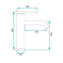 Stylowa Bateria Umywalkowa Clif Tytan Niska - Nowoczesny Design i Wytrzymałość