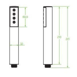 Niezawodna Słuchawka Natryskowa PRETTO - Grafitowa Mgła Komfortu 221mm