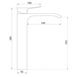 Ekskluzywna Złota Bateria Umywalkowa Dart Rea Wysoka - Elegancja Twojej Łazienki