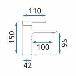 Czarna Bateria Łazienkowa STORM Niska - Nowoczesny Styl dla Twojej Umywalki