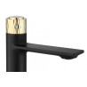 Stylowa Bateria Umywalkowa Storm REA-B9987 Czarna/Złota Elegancja