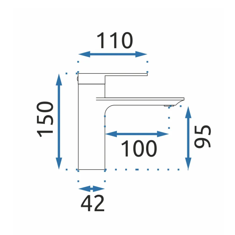 Błyskawiczna Umywalka Storm MY1902-2C: Elegancki Chrom, Kompaktowy Design