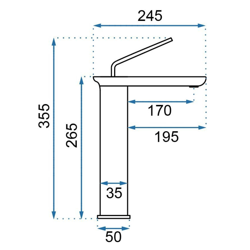 Luksusowa Bateria Łazienkowa MODO, Czarna, Model REA-B5664, Elegancka i Nowoczesna