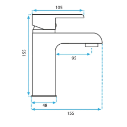 Elegancka Bateria Umywalkowa Melia Biała i Złota - Styl i Klasa dla Twojej Łazienki