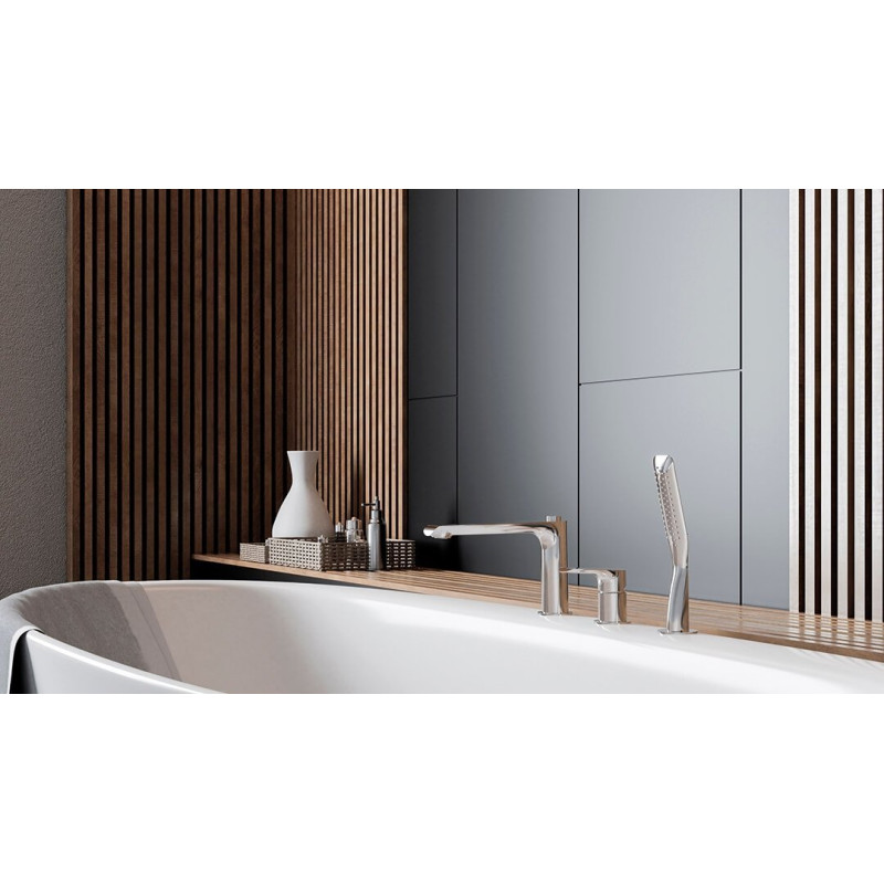 Elegancka Bateria Wannowa 3-otworowa ALEA w Chromie - Idealna Do Twojej Łazienki