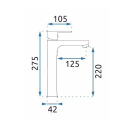 Nowoczesna Bateria Umywalkowa Czarna/Różowe Złoto - Styl i Elegancja w Jednym!