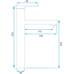 Stylowa Bateria Umywalkowa Pixel Czarna - Nowoczesny Design Rea