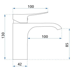 Elegancka, niska bateria umywalkowa Rea Dart w złotym odcieniu - stylowa i funkcjonalna!