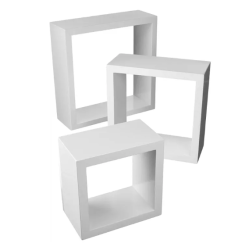 Zestaw Nowoczesnych Białych Półek 3szt FFT300/270/240 - Idealne do Każdego Wnętrza!