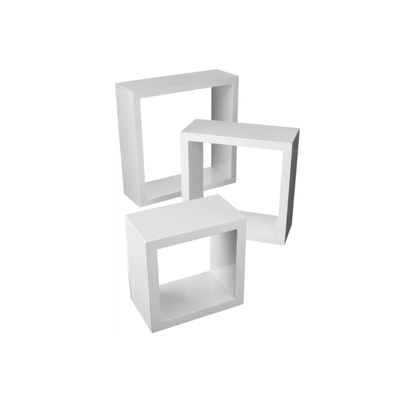 Zestaw Nowoczesnych Białych Półek 3szt FFT300/270/240 - Idealne do Każdego Wnętrza!