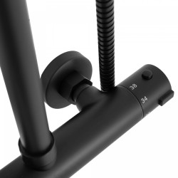 Wyjątkowy Zestaw Prysznicowy Bliss - Nowoczesny Design w Kolorze Czarnym