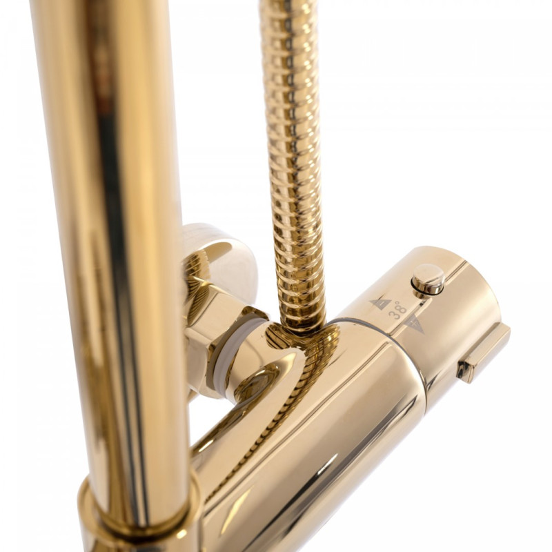 Złoty Deszcz: Luksusowy Zestaw Natryskowy BLISS dla Twojej Łazienki!