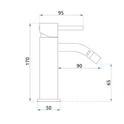 Elegancka Bateria Bidetowa Lungo Biała - Styl i Komfort w Twojej Łazience