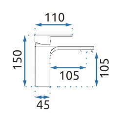 Nowoczesna Bateria Łazienkowa Urban MY1802-2B Czarna - Elegancja w Twojej Łazience