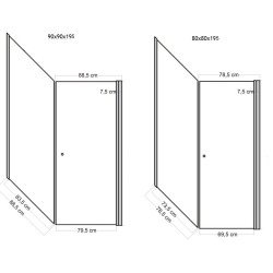 Stylowa Kabina Prysznicowa Maxim 90x90 cm Prawa - Elegancja do Twojej Łazienki!