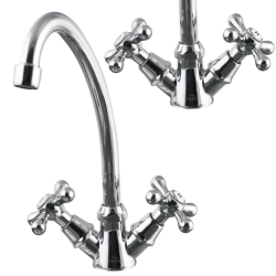 Stylowa Bateria Kuchenna Invena ROMA Chrom - Elegancja i Funkcjonalność!