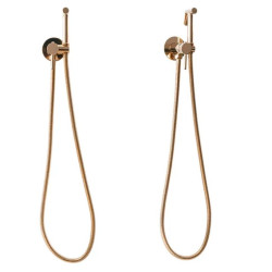 Ekskluzywna bateria bidetowa Loop Lungo w różowym złocie - styl i luksus w Twojej łazience