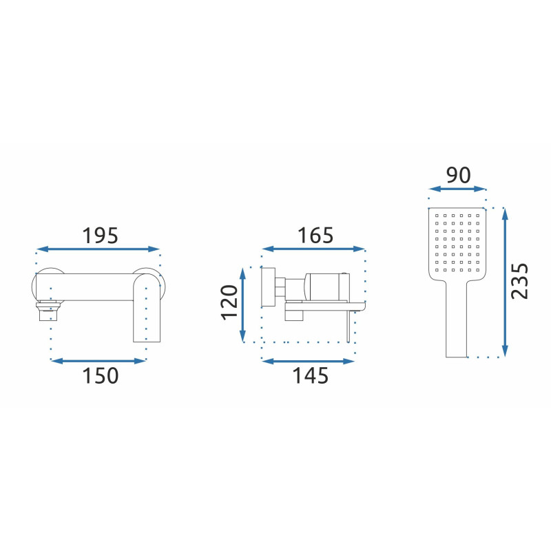Ekskluzywna Bateria Wannowa Storm - Złota Elegancja do Twojej Łazienki