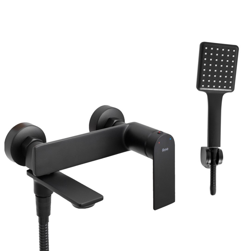 Stylowa Bateria Wannowa STORM Czarna - Elegancja i Nowoczesność w Twojej Łazience