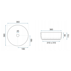 Ekskluzywna Umywalka Nablatowa SAMI Shiny – Idealna do Twojego Stylowego Wnętrza