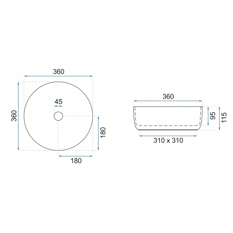 Ekskluzywna Umywalka Nablatowa SAMI Shiny – Idealna do Twojego Stylowego Wnętrza