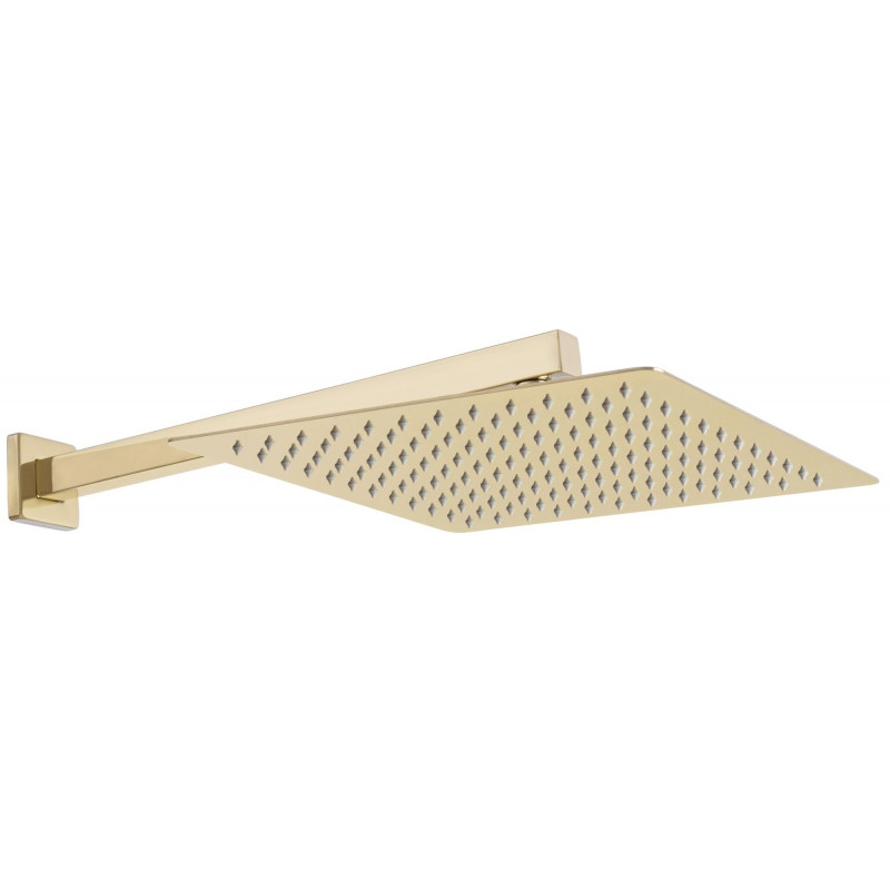 Elegancki Zestaw Prysznicowy FENIX-DAVIS z Złotym Termostatem dla Luksusowej Łazienki