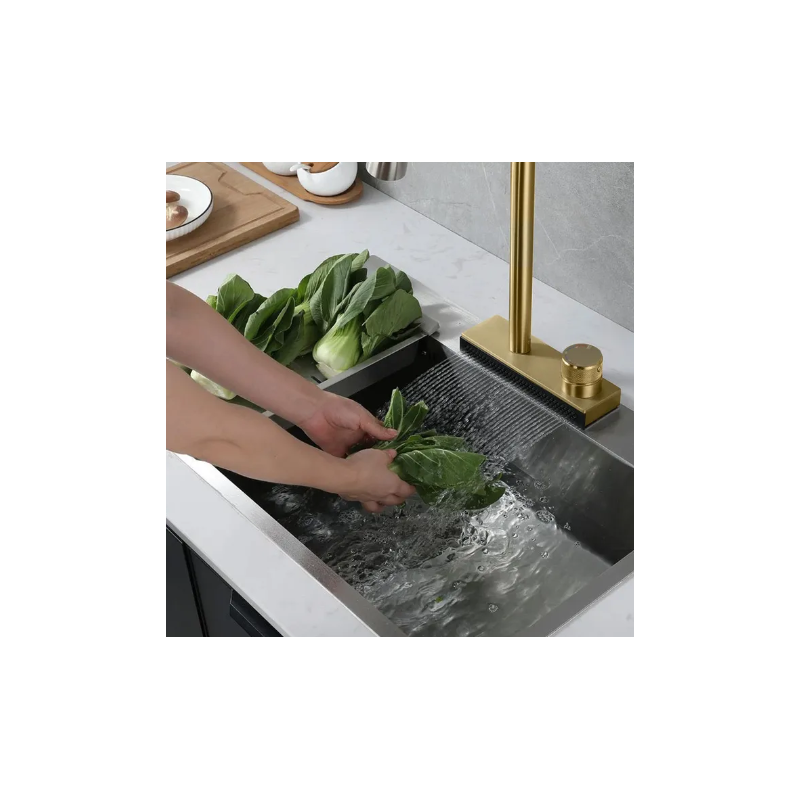 Stylowa Bateria Kuchenna JS-K112BG Conor – Złoto o Szlachetnym Wykończeniu!