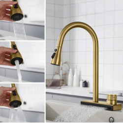 Stylowa Bateria Kuchenna JS-K112BG Conor – Złoto o Szlachetnym Wykończeniu!